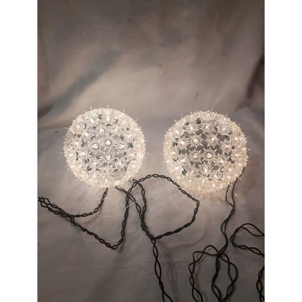 2x GE Holiday Classics 100 Light Super Sphere 6